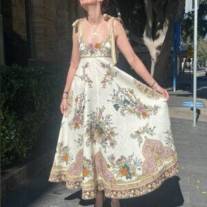 NWOT ！Alemais Antoinette Ballet Sundress in Cream